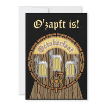 Oktoberfest Keg Invitation