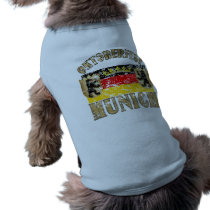 Oktoberfest Munich Distressed Look Design Pet T Shirt