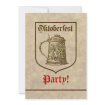 Oktoberfest Party Custom Announcements