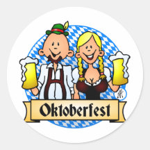 Oktoberfest Round Sticker