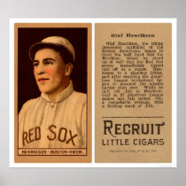 Olaf Henriksen Red Sox Baseball 1912 Posters