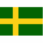 Oland, Sweden flag photo sculptures