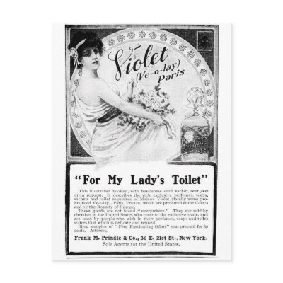 Old Advert: For My Lady’s Toilet Postcards by exifyde
