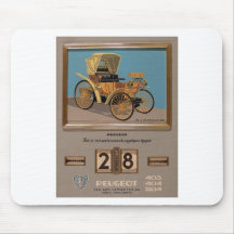 Old Advert Greece Peugeot Mouse Pads