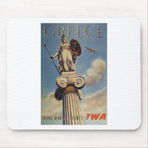 Old Advert TWA Greece Mousepads