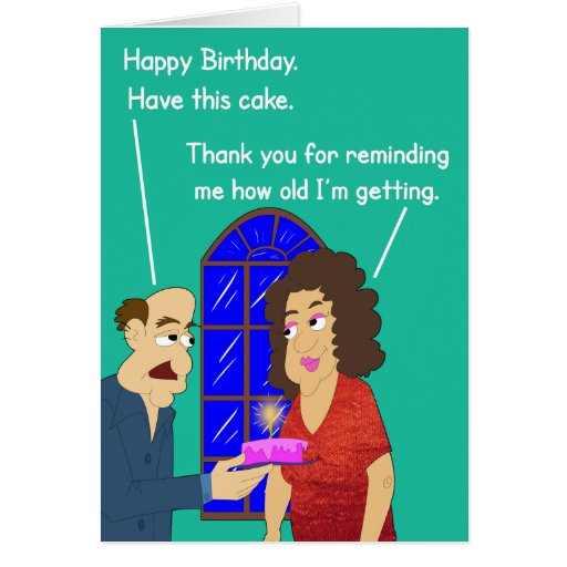 Old Age Birthday Card. 