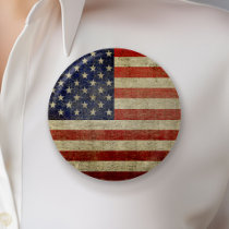 Old American Flag Button