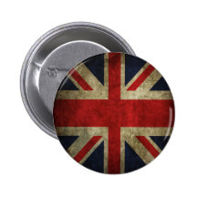 Old Antique UK British Union Jack Flag Pins