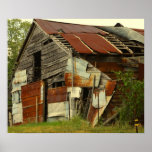 Old Barn with Tin Print