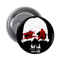 old bloody skull pin