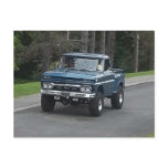 Old blue GMC pickup antque classic Post Card