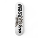 old bones  skull board skate deck