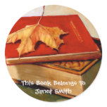 OLD BOOKS "BOOK BELONGS TO" STICKERS