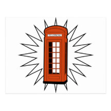 Old British Telephone Box Post Cards