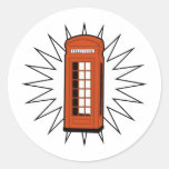 Old British Telephone Box Sticker