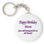 Old Broad Birthday keychains