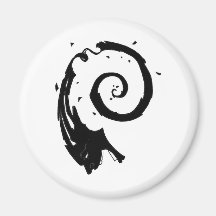 Old BSD Spyral Face Logo Refrigerator Magnets