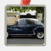 Old but very well kept Audi car. Ornament