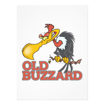 old buzzard funny cartoon character invites