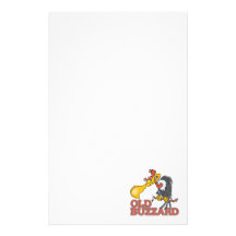 old buzzard funny cartoon character custom stationery