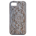 Old Carved Wood Door Scrollwork