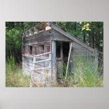Old Chicken House Poster