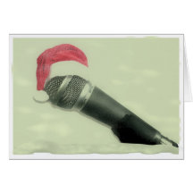 Old christmas microphone cards