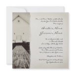 Old Church Vintage Wedding Invitation