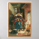 Old Crone Witch Vintage Poster