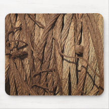 Old Dirty Rusty Industrial Steel Cables Brown Gold Mouse Pads