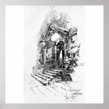 Old Doorway, Lamb Court Canvas Poster