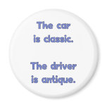 Old Driver Antique Car Magnets