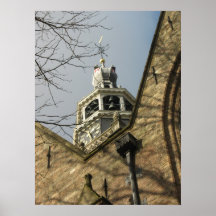 Old Dutch Church Tower Poster