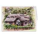 OLD ENGLAND THATCHED COTTAGES UK cards