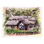 OLD ENGLAND THATCHED COTTAGES UK POST CARDS