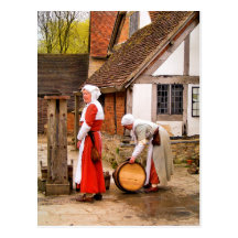 OLD ENGLAND TUDOR LADIES. No.2 Postcard