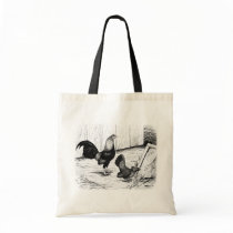 Old English Game Bantams:  Calendar Drawing Canvas Bag