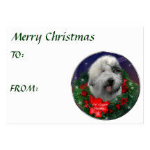 Old English Sheepdog Christmas Gifts Business Cards