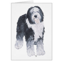 Old English Sheepdog Greeting Cards