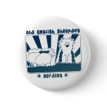 Old English Sheepdog Herding buttons