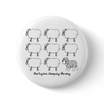 Old English Sheepdog Herding Sheep Pins