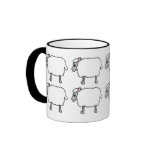 Old English Sheepdog Herding Sheep Mug