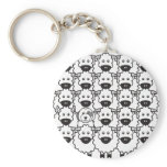 Old English Sheepdog in the Sheep keychains