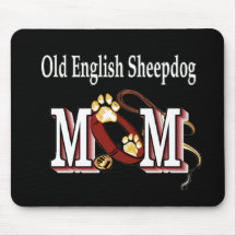 Old English Sheepdog MOM Gifts Mousemat