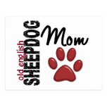 Old English Sheepdog Mum 2 Post Cards