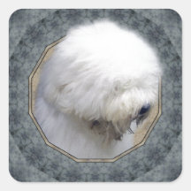 Old English Sheepdog Square Stickers