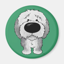 Old English Sheepdogs - Big Nose and Butt Magnets