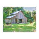 Old Farm Barn Postcard