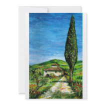 OLD FARM HOUSE IN CHIANTI, blue green red white