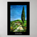 Old farm house in Chianti -Tuscany posters